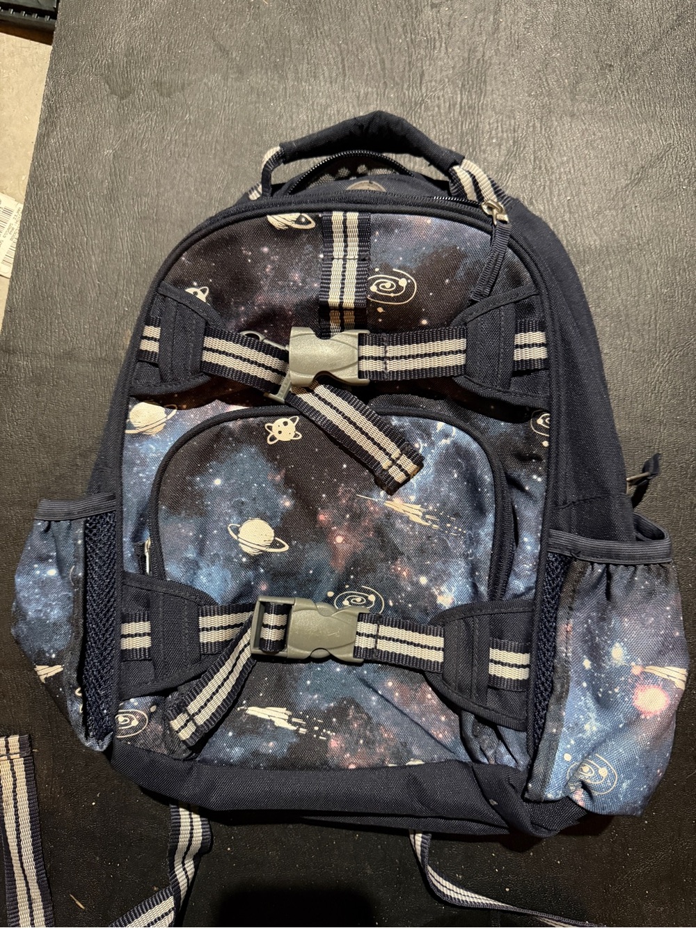 Pottery Barn Kids Navy Galaxy Space Backpack with Planets